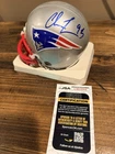 Chris Long Autographed New England Patriots Mini Helmet JSA Certified