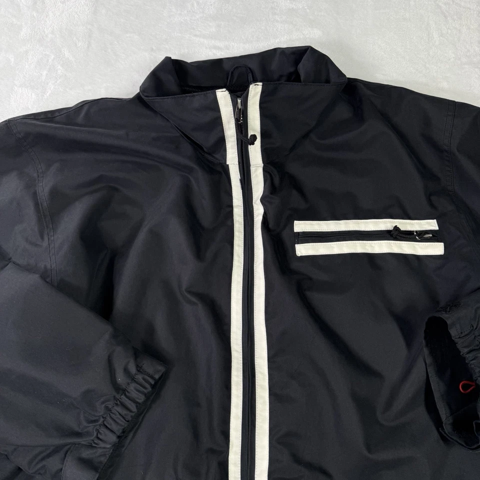 Chaqueta de Snowboard Burton De Colección Grande Negra Rayas Biológicas Esquí X Games Foto 2 de 4