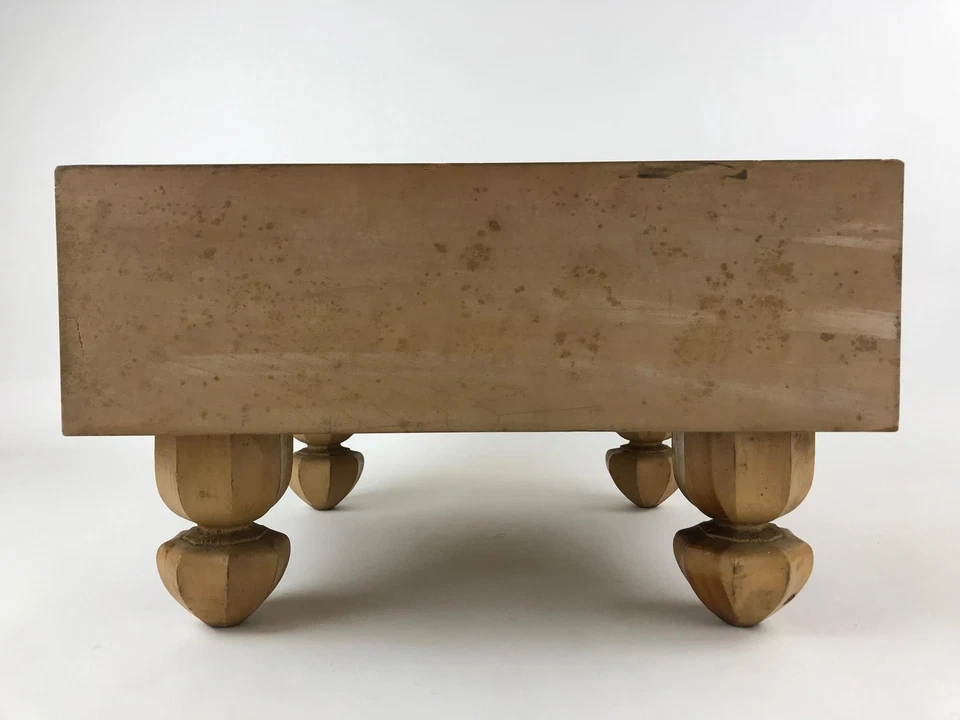 Japanese Wooden Go Board Vtg Igo Game Table Goban Leg Heso 19X19 Grid GB86 - Image 2 of 4
