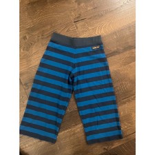 Matilda Jane Striped Cropped Pants Kids Size 8 Blue Navy Cotton Blend