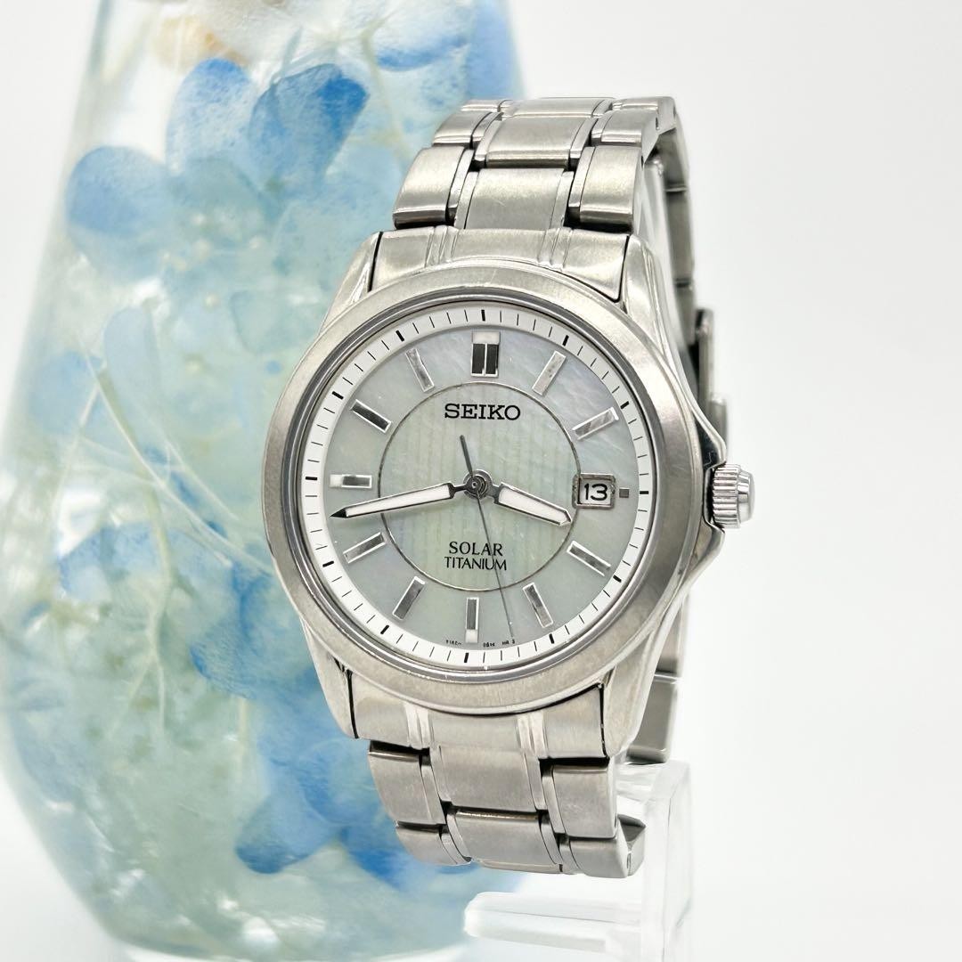 時計 SEIKO SOLAR V145-0CB0 MENS QUARTZ Vintage Seiko Solar Titanium Men's quartz watch. V145-0BA0