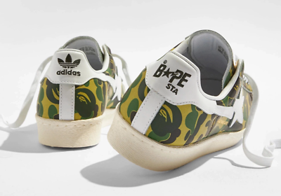 Adidas x Bape Superstar 80s ABC Camo Green White GZ8981 A Adidas x Bape Superstar 80s ABC Camo Green White GZ8981 A