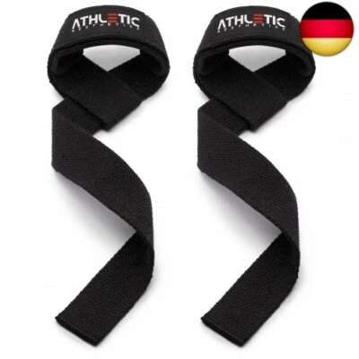 ATHLETIC AESTHETICS Zughilfen für Krafttraining und Bodybuilding (gepolstert) -