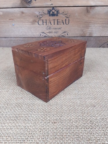 6 Bottle 12 cm Sheesham Wood Essentail Oils Bottles Box - Picture 8 of 19