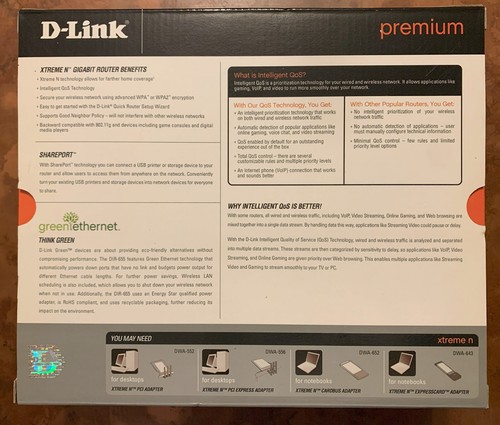 D-Link DIR-655 300 Mbps 4-Port Gigabit Wireless N Router - Used - Zdjęcie 9 z 13