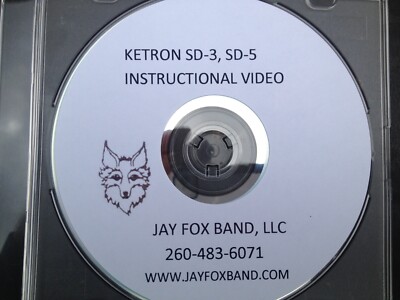 Ketron SD-3, SD-5 Instructional DVD w/rewritten owners manual