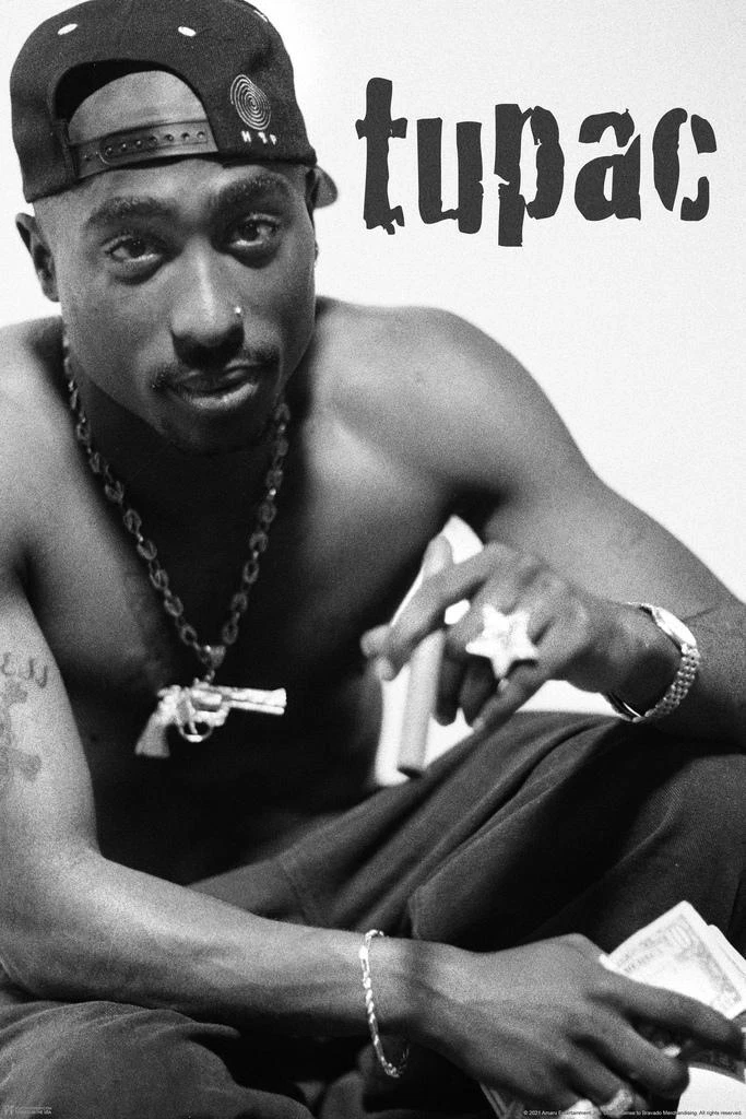 2Pac Tupac Smoking Blunt Casg Gun Hip Hop Rapper Music Merch Photo Poster  24x36 | eBay