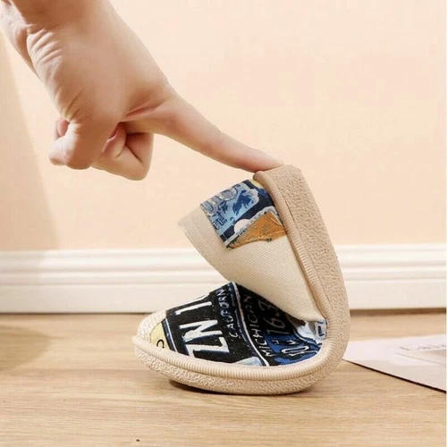 Zapatos de salón informales deslizantes de lona sin cordones estilo hilo dental para mujeres y damas - Imagen 6 de 18