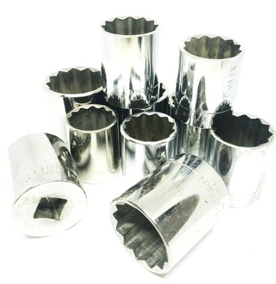 CRAFTSMAN Tools Stecknuss 1/2'' 12-Kant 7/16''-1 1/4'' Zoll Inch USA 475xx AUSWAHL