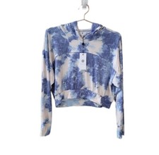 NWT SOCIALITE L Tie Dye Cropped Long Sleeve Hoodie