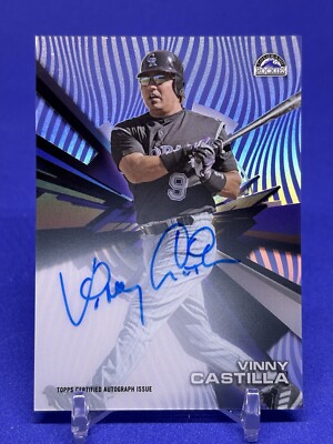 2015 Topps High Tek #HT-VC Vinny Castilla Autographs