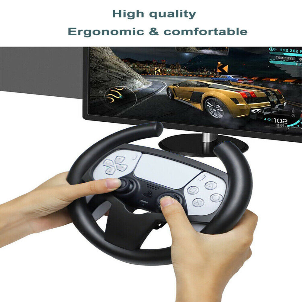 For Playstation5 PS5 Racing Games Controller Gamepad Steering Wheel Handle  Stand
