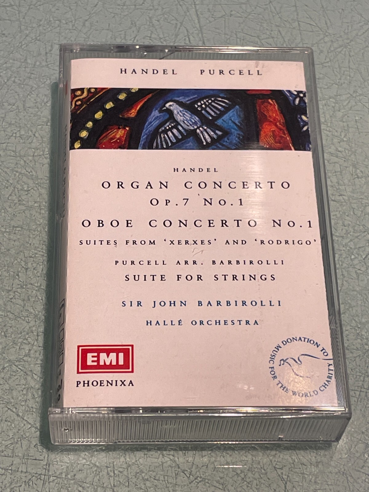 Handel & Purcell - Organ/Oboe Concertos & Suites - Cassette Tape Album - 1959