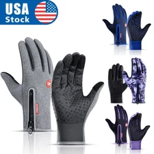 Winter Thermal Windproof Waterproof Gloves Touch Screen Skiing Warm Mittens USA