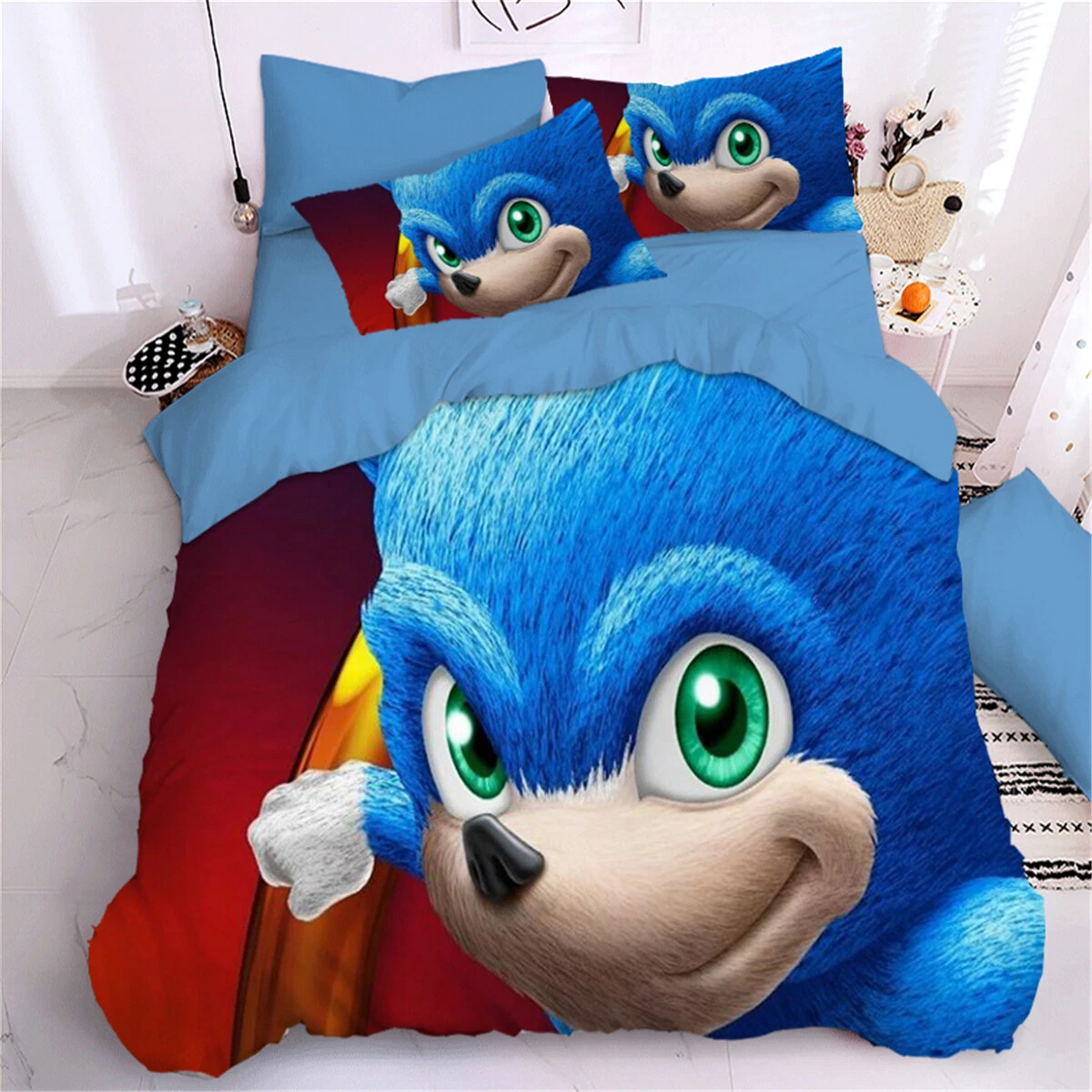 Sonic The Hedgehog Bedding Set, Bedroom Decoration