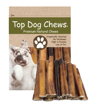 6'' Standard Thick Bully Sticks  - Grass Fed Bully Sticks - 24 Pack.  USDA & FDA