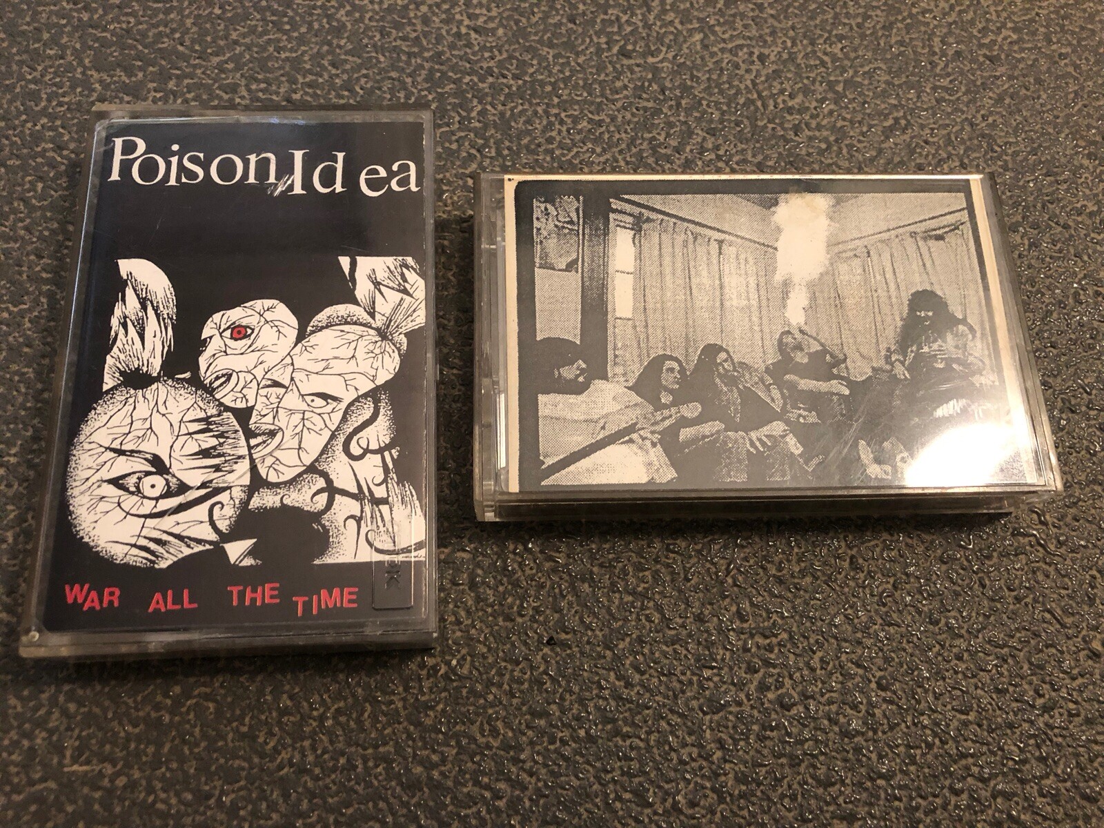 Poison Idea Lot of (2) Cassettes Black Flag Septic Death Negative