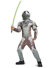 Overwatch Genji Child Halloween Costume Disguise Size Large 10-12
