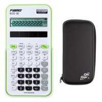 Fiamo Eco 30 W/G - Taschenrechner Und Schutztasche Im Set Schule, Uni, Beruf