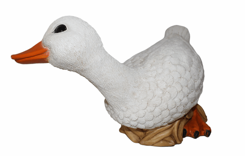 Deco Figura Ganso de Animales Blancos Gänsefiguren Colección Castagna Resina - Imagen 4 de 6