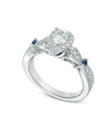 1Ct White Pear  Round CZ Engagement Wedding Ring Solid 925 Sterling Silver