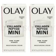 Olay Regenerist Collagen Peptide 24 Face Moisturizer 0.5 oz Lot of 2