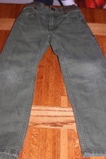 Gymboree 4T Boys Green Khaki Pants Cotton Twill Casual Dress Slacks Kids School