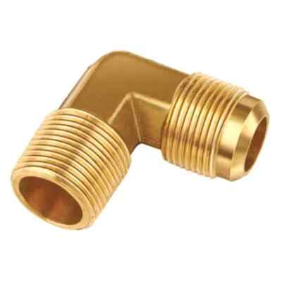 Mueller E1-4A Brass Pipe Elbow Male Flare x Male Pipe