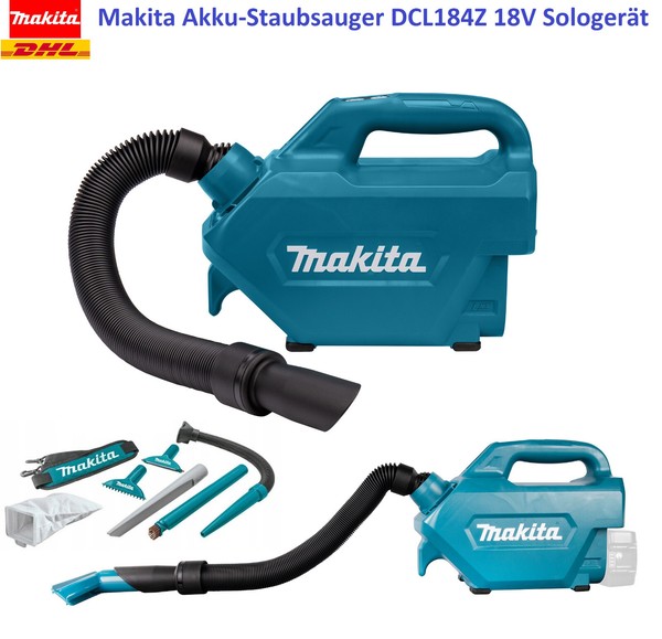 Makita Akku-Staubsauger DCL184Z 18V SologeräT Neu Auto-Staubsauger Stark Leicht!-image