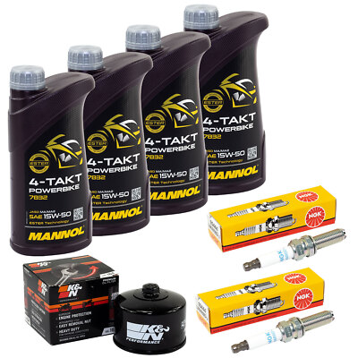 Öl Set Inspektion 4L für BMW C 600 Sport ABS K18 C600 2012-16 Ölfilter Zündkerze