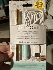 We R Memory Keepers Foil Quill Freestyle Pen-Fine Tip, Blue