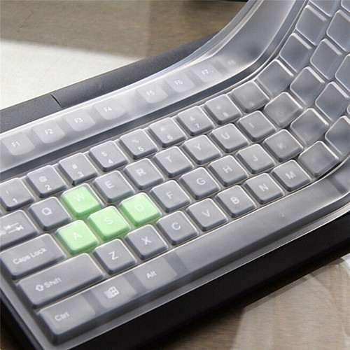 Universal Silicone Desktop Computer Keyboard Cover Skin Protector Film Cover .lb - Photo 3/8