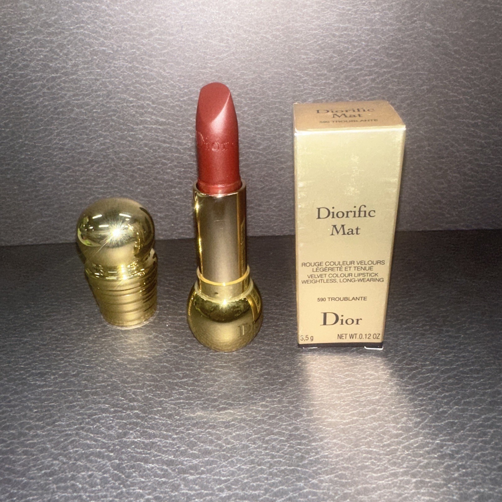 Dior Diorific Mat Velvet 590 Troubl Weightless Long-Wear Lipstick 3.5g-image
