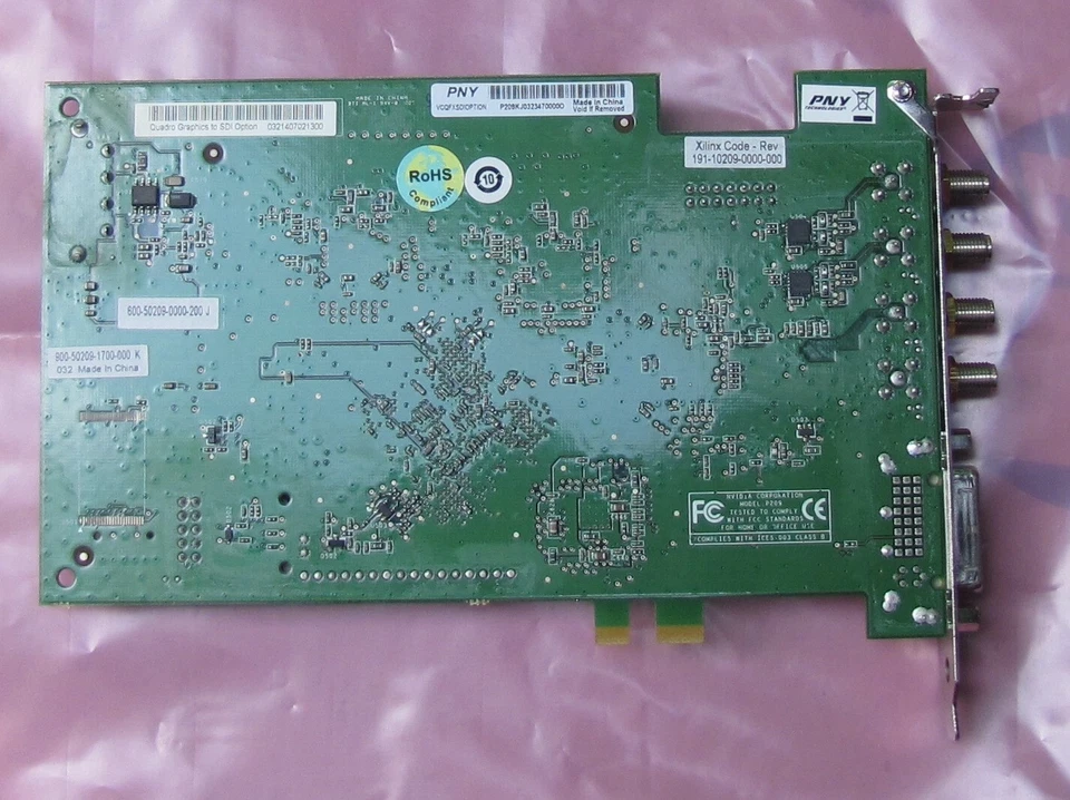 PNY Nvidia Quadro VCQ FX SDI OPTION Pci-e Video Capture Card 180-10209-0000-A02 - Image 3 of 3