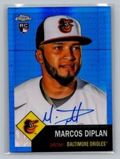 2022 Topps Chrome Platinum Anniversary BLUE PRISM - Marcos Diplan RC AUTO #/99