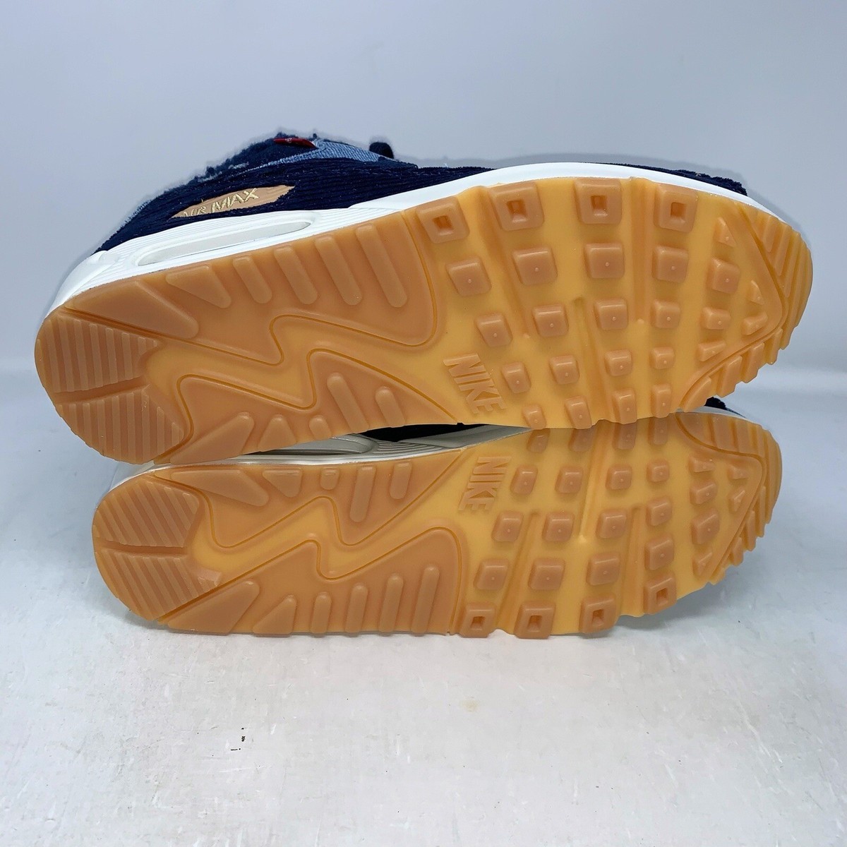 Nike Air Max 90 x Levi\'s Sherpa Distressed Denim Sneakers, Size 9 708279-988 Nike Air Max 90 x Levi main image 2
