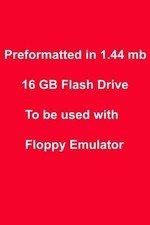 16 GB USB Flash Drive Preformatted in 1.44 mb Blocks for Floppy Emulator