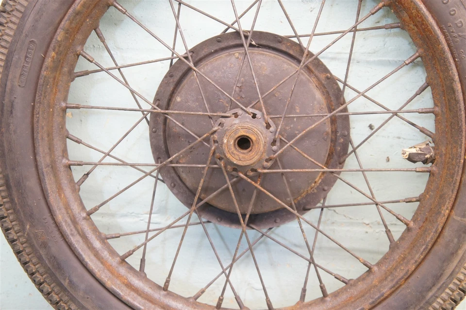 Harley Davidson 19 Front Wheel GOODYEAR Tire K-Model Sportster KH KHK *TZ14 - Image 2 of 4