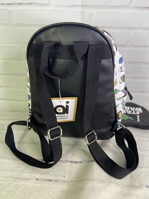 Star Wars Crew All Over Print Faux Leather Mini Backpack Bag With Coin Purse NEW Star Wars Crew All Over Print Faux Leather Mini Backpack Bag  main image 2
