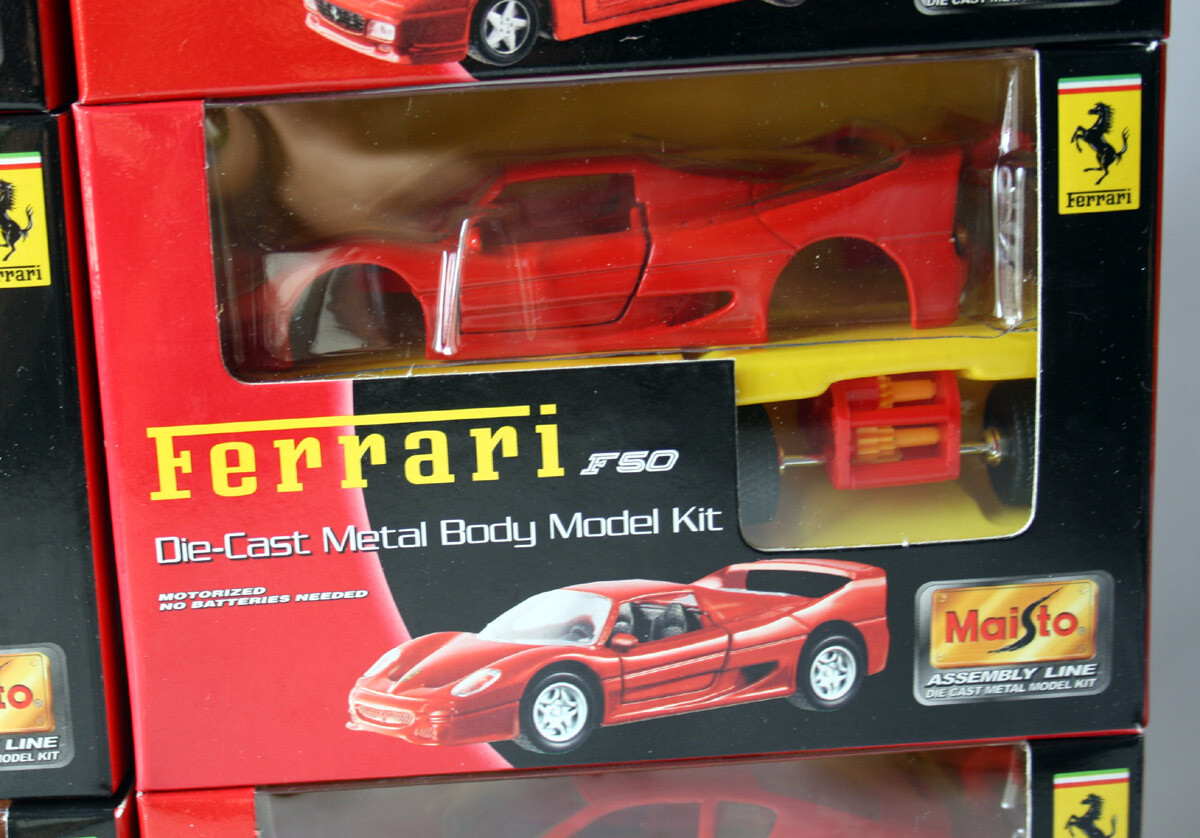6X FERRARI MAISTO ASSEMBLY DIE CAST MODEL KIT 512TR 456GT