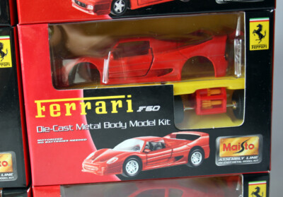 6X FERRARI MAISTO ASSEMBLY DIE CAST MODEL KIT 512TR 456GT F40 F50