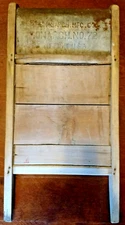 RARE Vintage NO. 72 Monarch Washboard The MONARCH MFG. CO. TIFFIN OHIO USA 25"