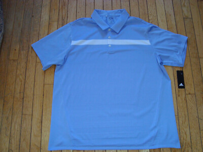 ADIDAS GOLF CLIMA COOL BLUE POLO SHIRT MEN'S SIZE XXL 2XL BNWT@$65.00