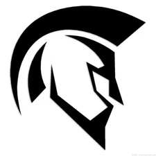 Spartan Gladiator Helmet - Decal Sticker - Multiple Colors & Sizes - ebn6885