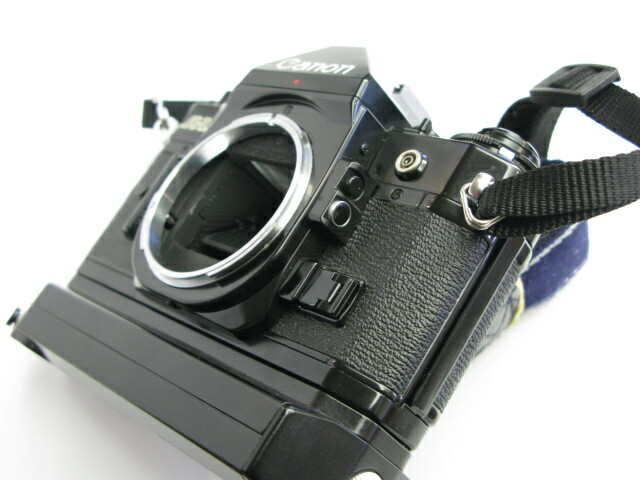 Canon A-1 キャノン Body with A2 Winder #379 Canon A-1 film camera body with Genuine strap and Power Winder A2