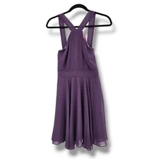 NEW Lulus Purple Dress Fit and Flare Party Cocktail Mini Dress XS