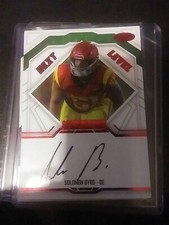 SOLOMON BYRD 2024 SAGE RC AUTO Red Next Level Signatures USC  Texans
