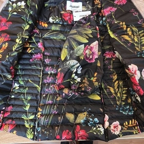 Jason WU Damen Metallic Rose Puffer Jacket Small Reisetasche Neu - Bild 10 von 16