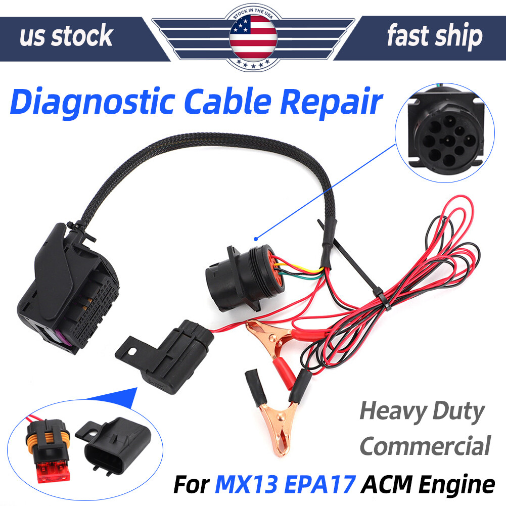 Diagnostic Cable For Paccar MX13 EPA17 ACM Engine Diagnose Issues
