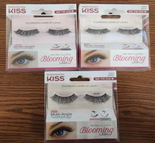 3PCS NIB  64820/KBH01 PEONY KISS NATURAL FLOURISH BLOOMING LASH FALSE EYELASHES